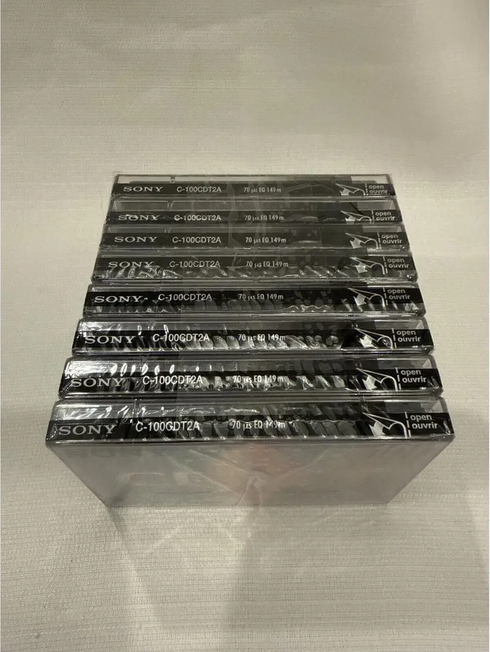 Sony C-100CDT2A 100 Minute High Bias Type II Blank Audio Cassette Tapes 8-Pack